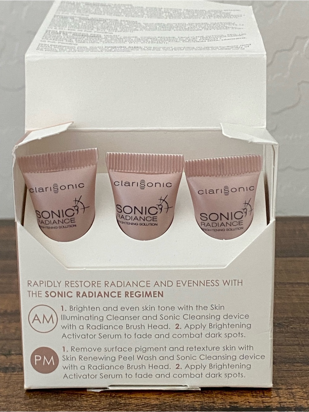 Clarisonic Sonic Radiance Brightening Solution Face Set Trial Sizes .14oz Each - Picture 3 of 3